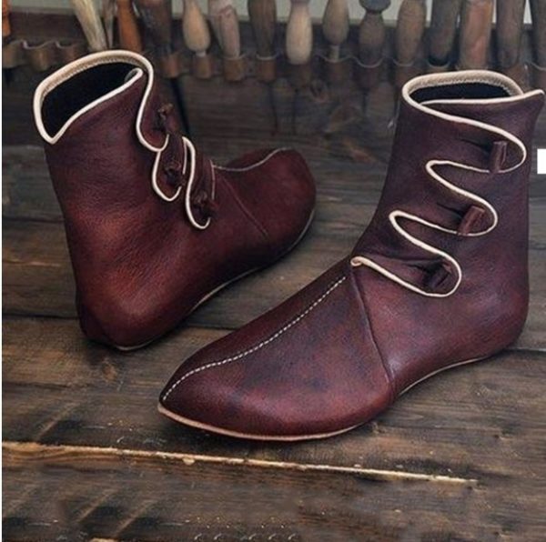 Leather Tudor Boots [Best Price] – Viking Clothing