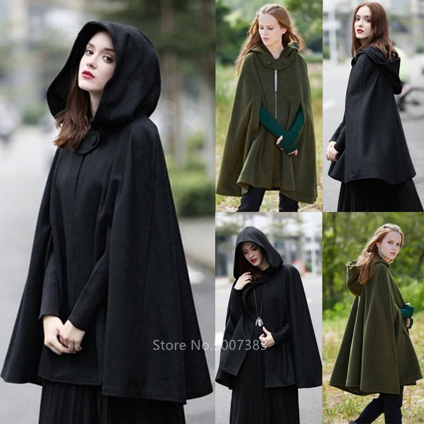 Hood Robe Black Cape [Best Price] – Viking Clothing