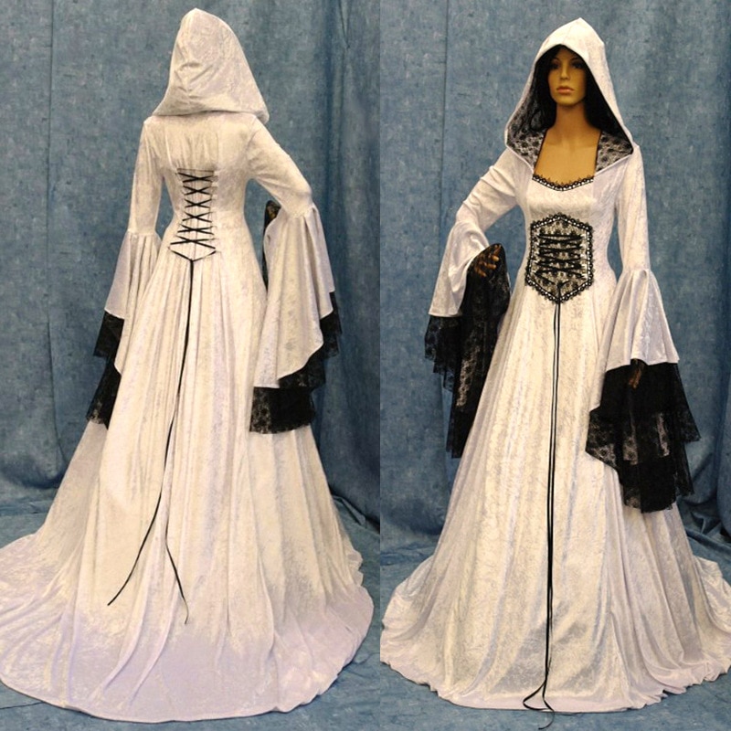 Pagan Wedding Hooded Dress