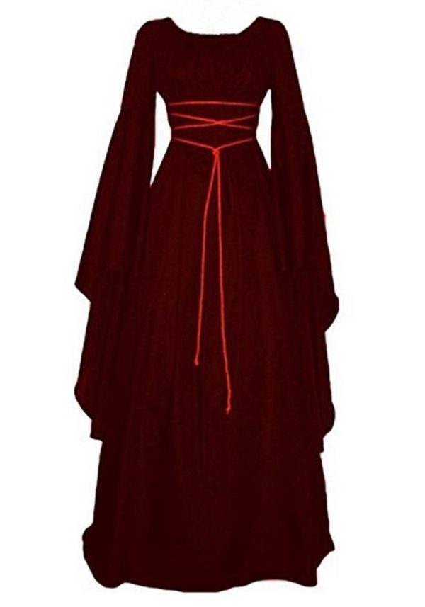 Retro Long Wedding Gown [Best Price] – Viking Clothing